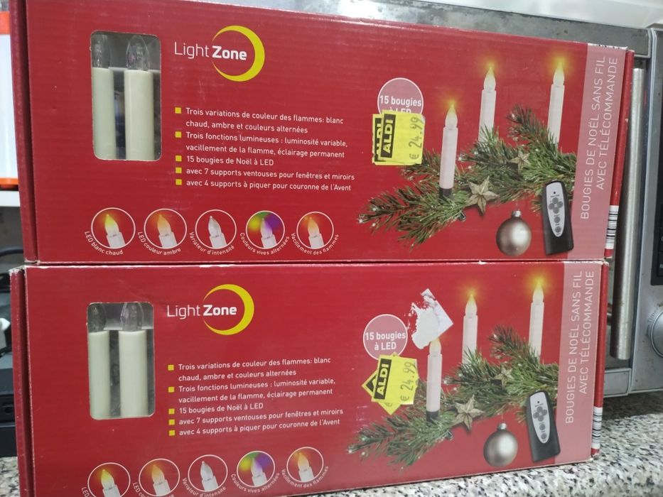 Leds cor de vela e RGB SEM PILHAS  CUSTOU NO LIDL 24,99€