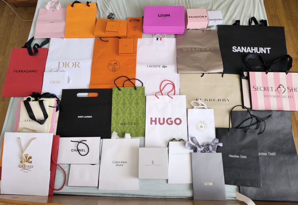 Брендовые пакеты Gucci Hermes Dior CHANEL Lasoste