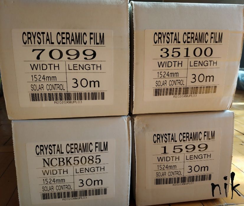 152*100 Нано-керамічна плівка тонувальна, Рулон 5-72% світлопрон.