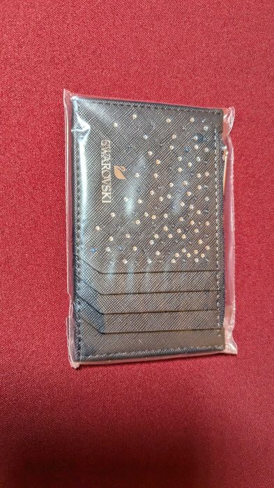 Swarovski Wallet – Portfel na karty płatnicze z kieszonką na monety i pudełkiem prezentowym
