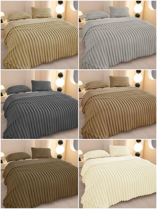 Вишукане якісна приємні мʼякі хутряні покривала "Кролик-Шарпей" L&M