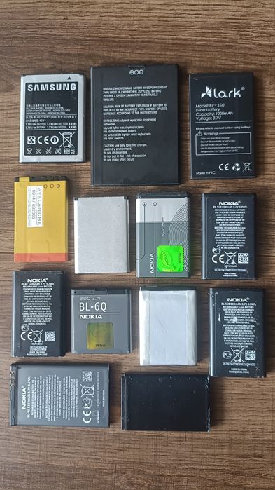 Baterie do telefonów różne rodzaje Nokia, Sony, Samsung