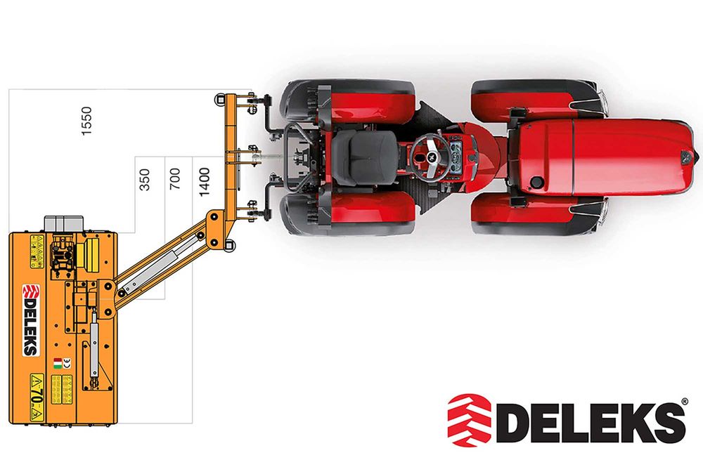 Roçadora 1m VOLPE-100 - p/trator 20-45cv - novo c/Cardã - ENVIO GRATIS