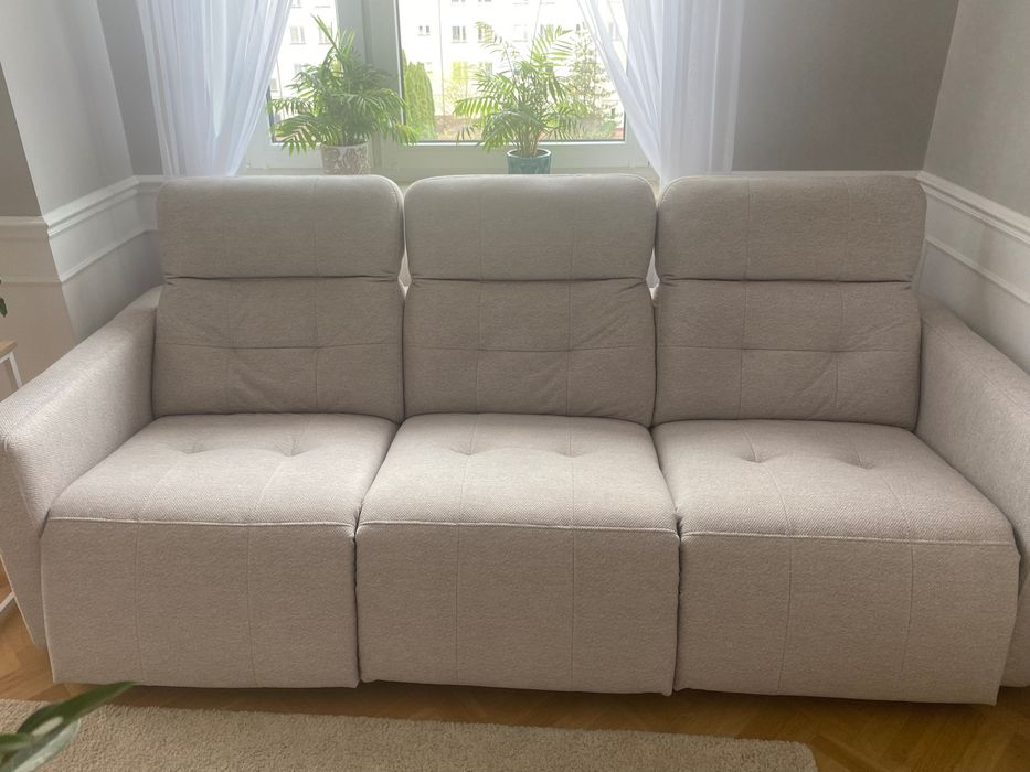 Sofa 3-osobowa Agata Meble Cantata z elektryczną funkcją relaks