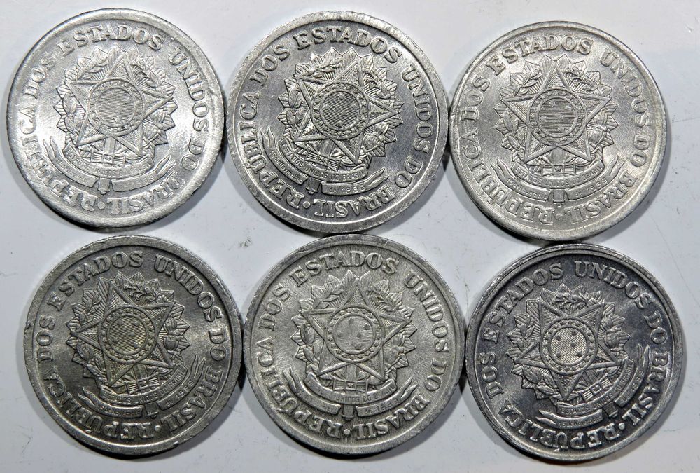 MOEDAS Brasil 2 Cruzeiros aluminio 1957~1961 - Série 3€