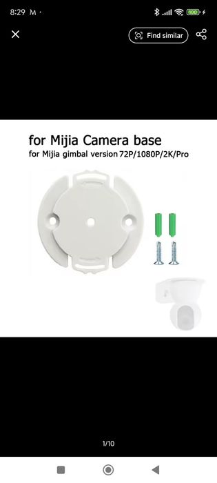 Adaptador para colocar câmera Mínima/Fuera na parede/tecto
