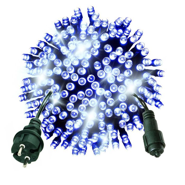 LAMPKI CHOINKOWE 1000 LED + FLASH Błysk Światełka Kurtyna Zewnętrzne