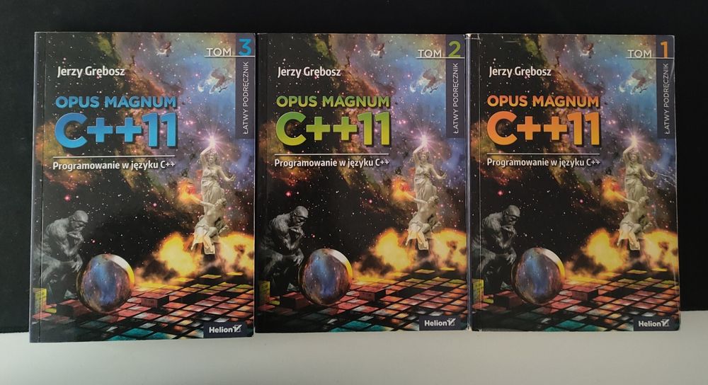 Opus Magnum C++. Programowanie w języku C++ - Tomy 1-3 - Jerzy Grębosz