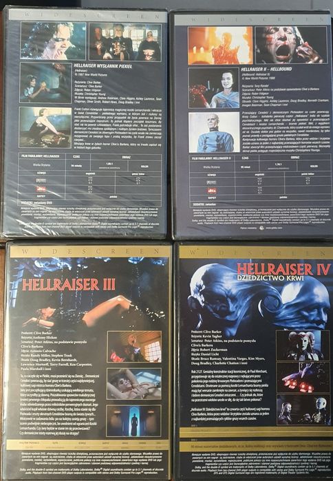 Hellraiser, 4x DVD nowe