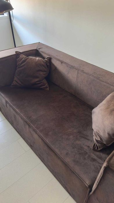 Sofá 2 lugares tecido veludo