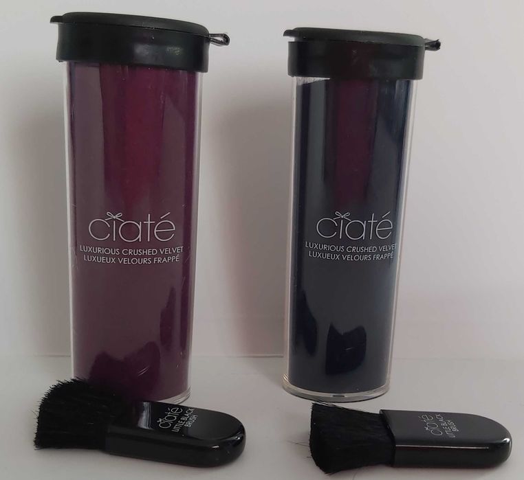 CIATE velvet manicure aksamit w proszku + pędzelki 2 szt.
