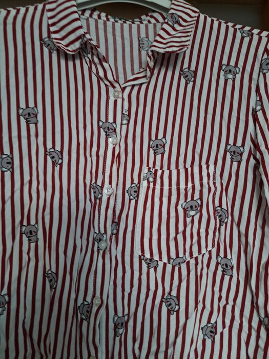 Koszula Cropp w pandy nowa i spodnie letnie 2 szt