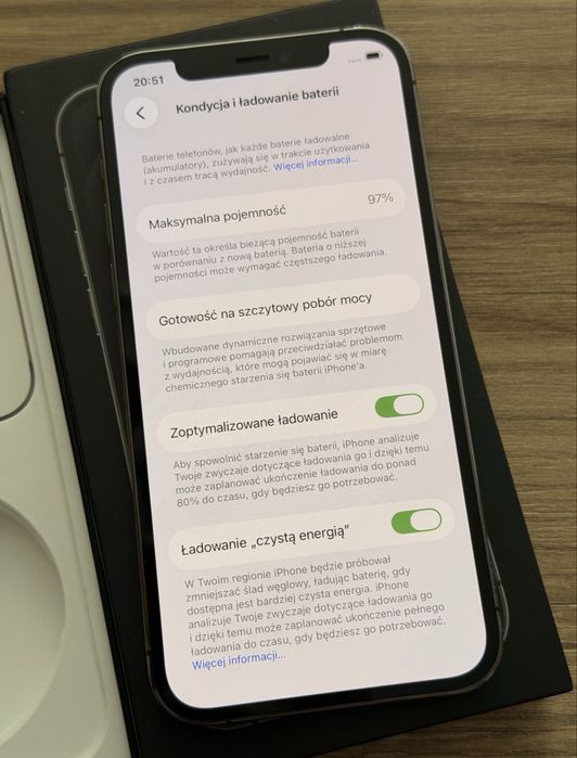 Iphone 12pro w kolorze szarym