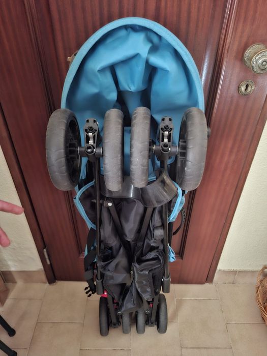 Carrinho de Bebé Bengala ZY Safe Road – Azul (Bom Estado)