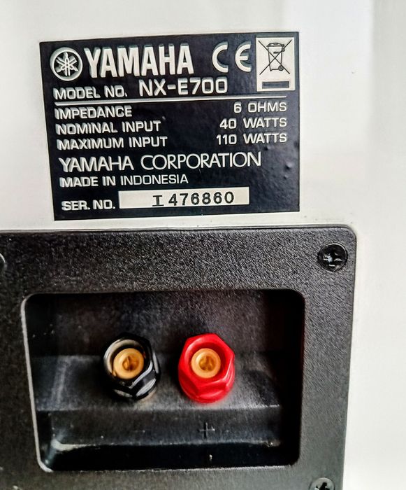 Kolumny Głośniki PianoCraft Yamaha NX-E700 Biały Połysk