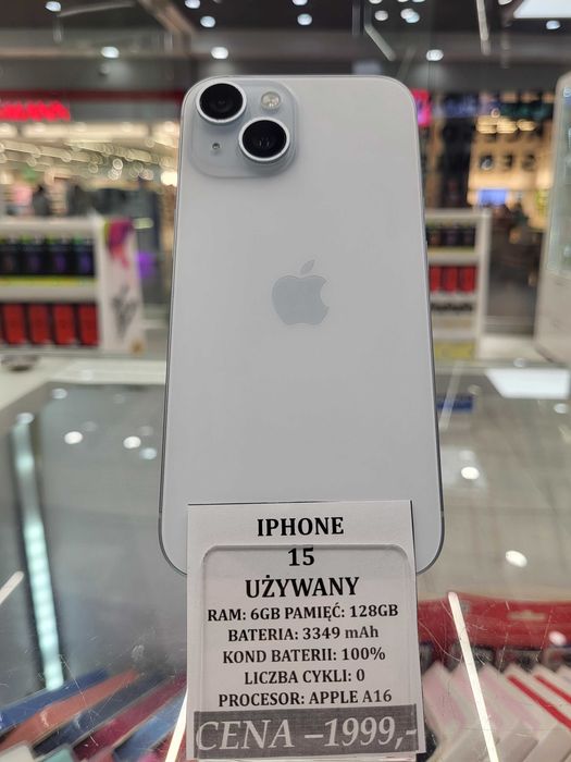 Iphone 15 128GB Bat 100% Telakces Felicity *Raty 0%
