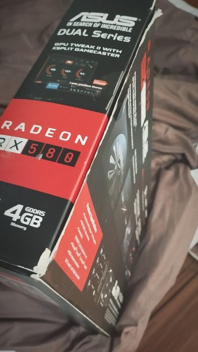 Nowa karta graficzna ASUS Radeon RX 580 DUAL OC 4GB GDDR5 TANIO!!