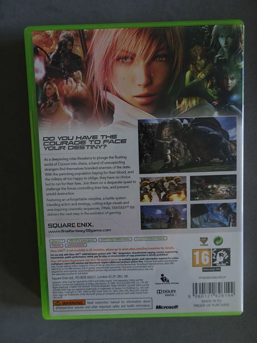 Jogo X-Box XBox 360 - Final Fantasy XIII