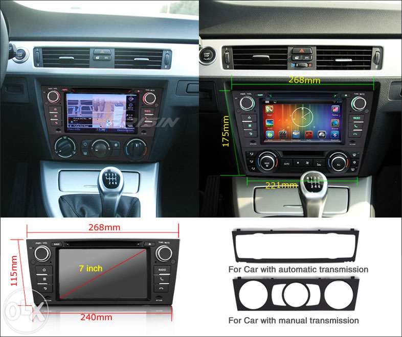 Bmw e90 e91 e92 e93 2 din android 14 64GB dvd OctaCore