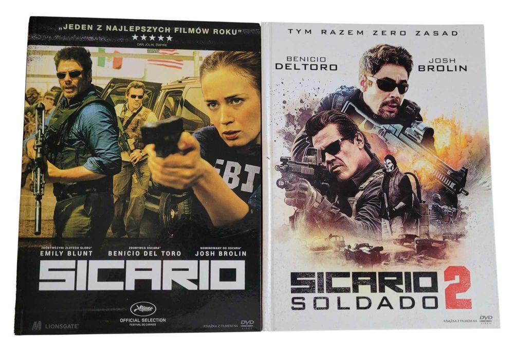 Sicario & Sicario Soldado 2 DVD Film Kryminał Lektor Polski Komplet