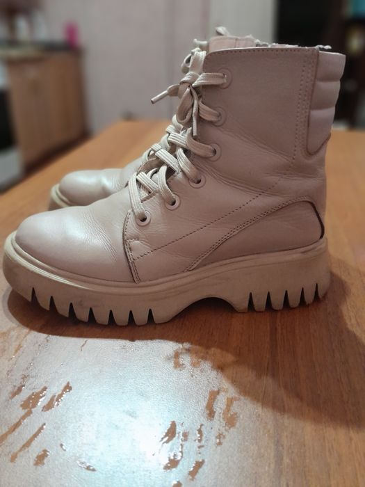 Зимові шкіряні черевики