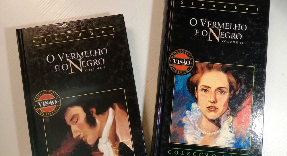 Lote 2x livros O vermelho e o negro Vol I e II - Stendhal