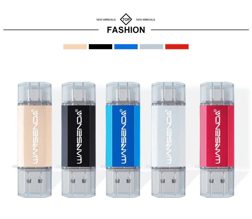 Flash Drive USB 3.0 Type-C 64Gb. Novo. Computador, Tablet, Telemóvel
