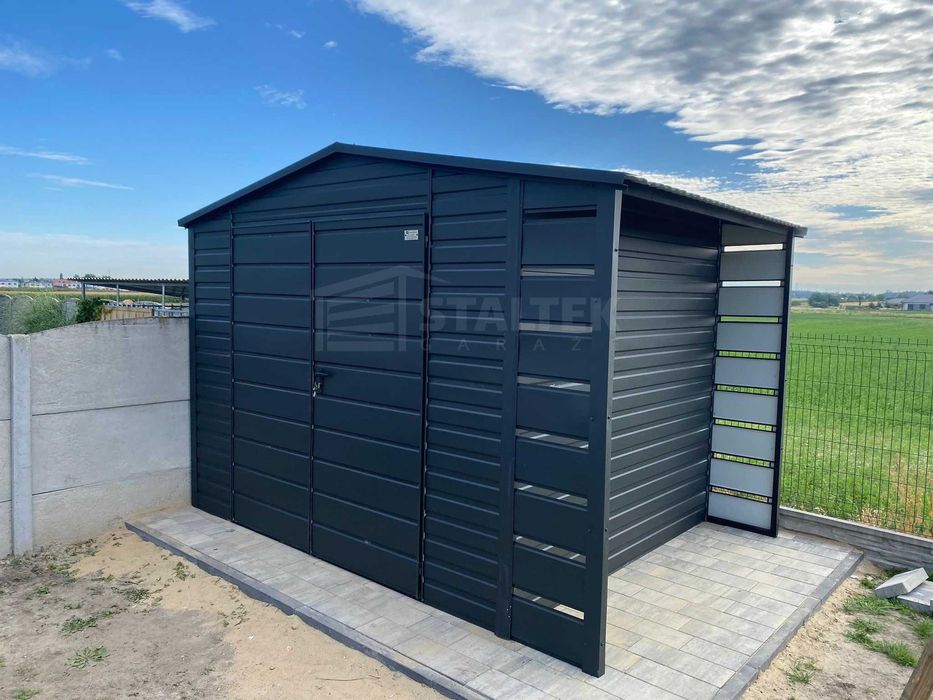 Domek ogrodowy 3x2m wiata brama dwuskrzydłowy dach dwuspadowy ST198