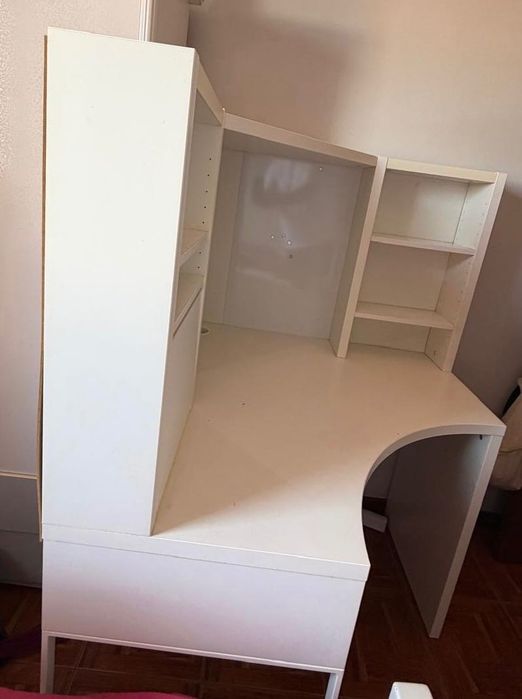 Secretária de canto IKEA Micke branca