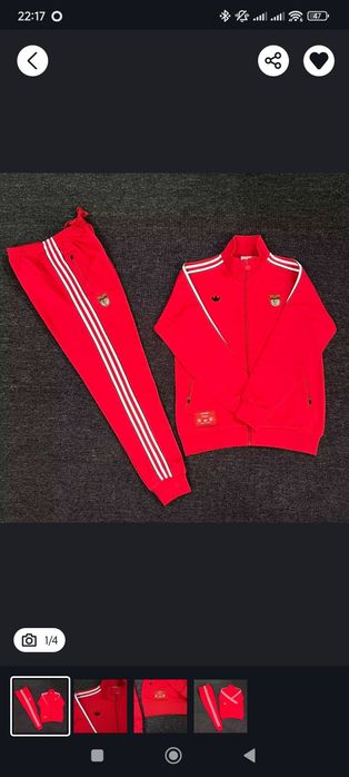 Fato de treino benfica