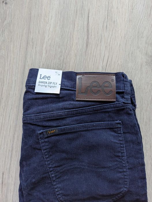 Lee Daren Zip Fly Sztruksowe Regular straight , zip fly, W32 L34