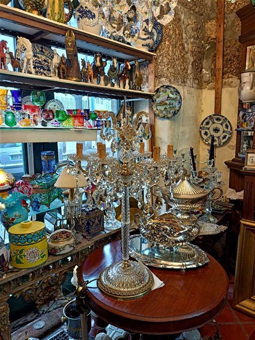 Candelabro Cristal Swarovski 6 Lâmpadas