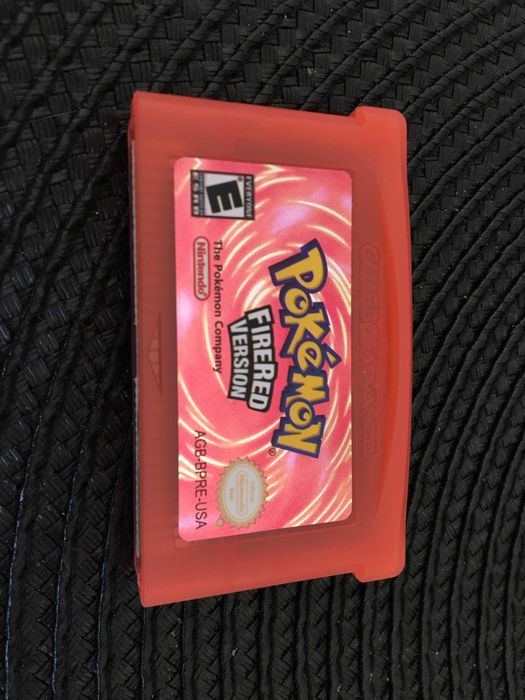 Karta konsoli z grami wideo GBA seria Pokemon FireRed