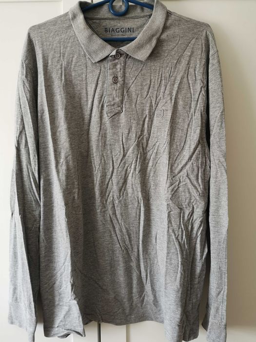 Charles Vogle Biaggini bluzka szara bawełna XXL