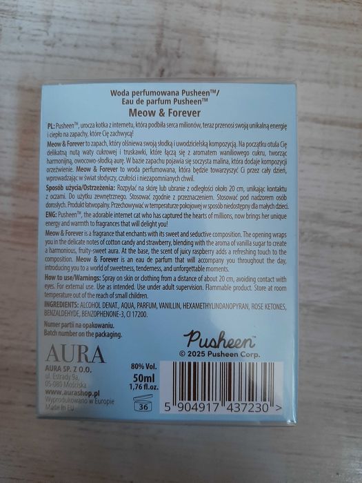 Pusheen Meow & Forever woda perfumowana 50 ml