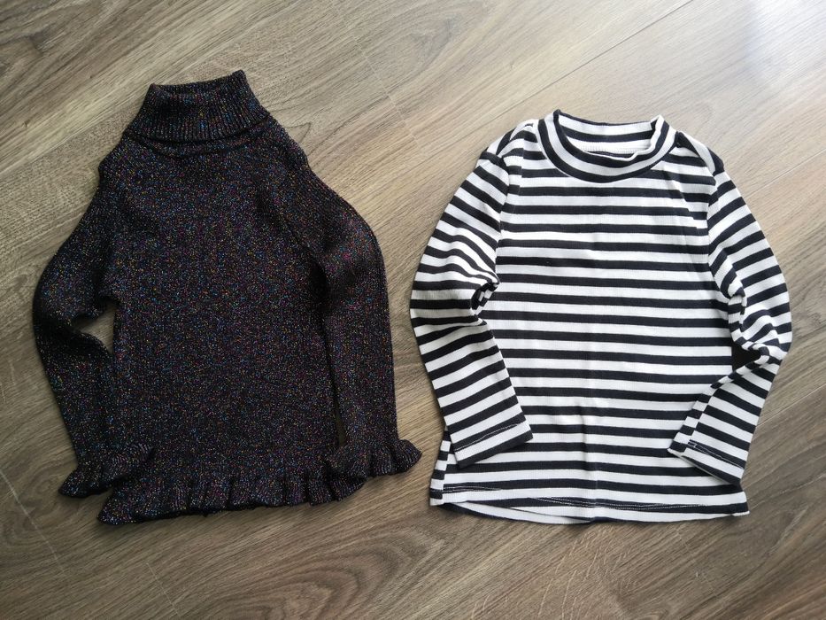 Sweterek- golf multikolor - Reserved - Primark - 104 Nowe - Komplet