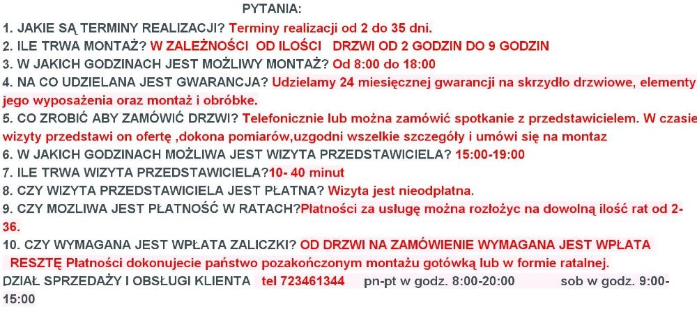 DRZWI wewnętrzne z montażem ościeżnice Zabudowy maskowanie ościeżnicy
