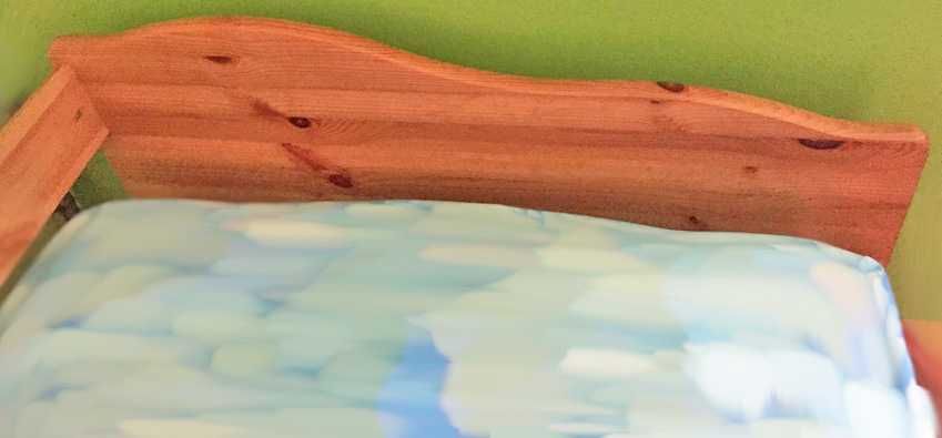 Cama de Solteiro Dupla em Madeira Maciça, como Nova