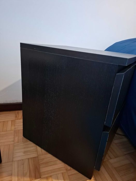 Mesa de cabeceira MALM IKEA Preto