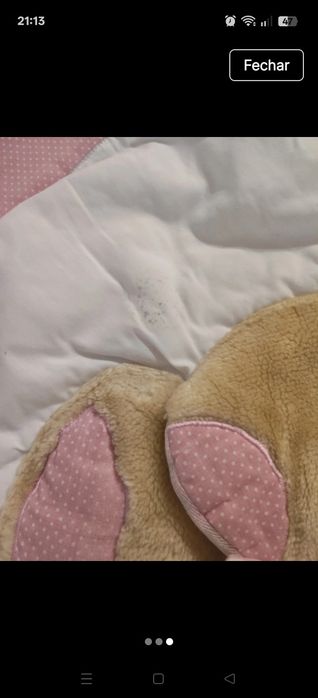 Manta de berço cor-de-rosa para menina