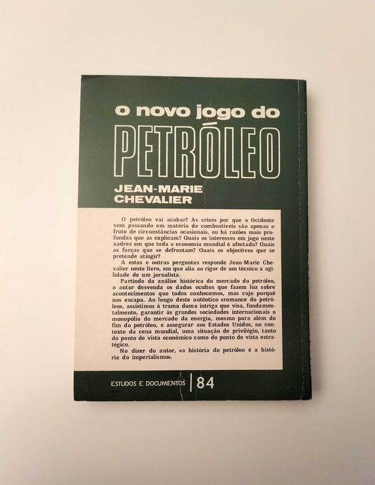 Jean-Marie Chevalier - O novo jogo do petróleo
