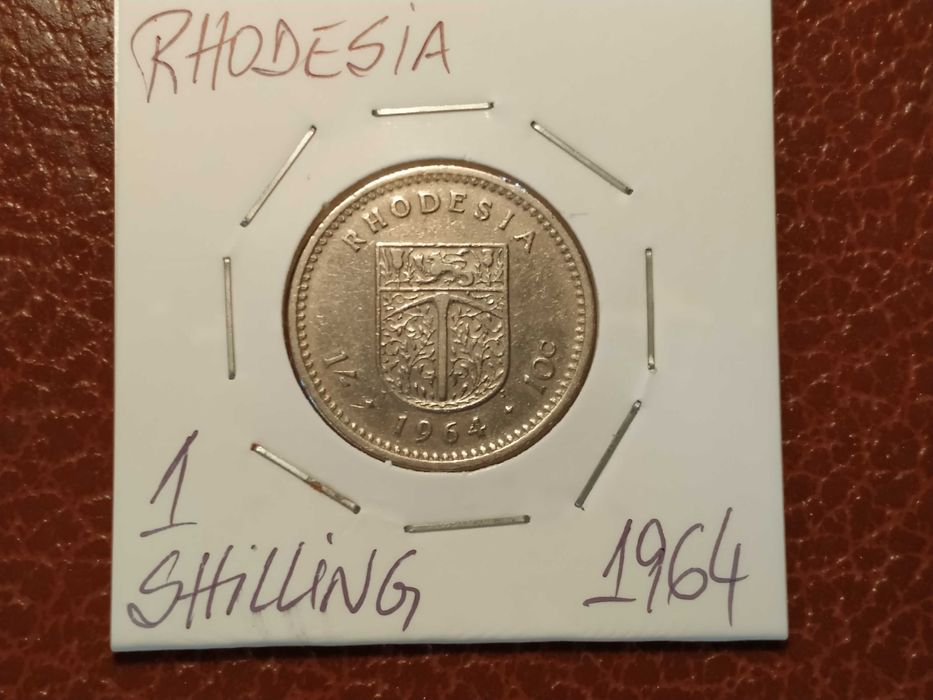 A39 moeda de 1 shilling de 1964 - Rodésia (países extintos)