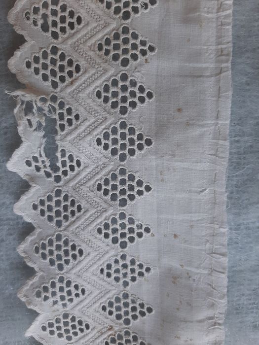 Tkanina haft angielski vintage, lata 50/60-te