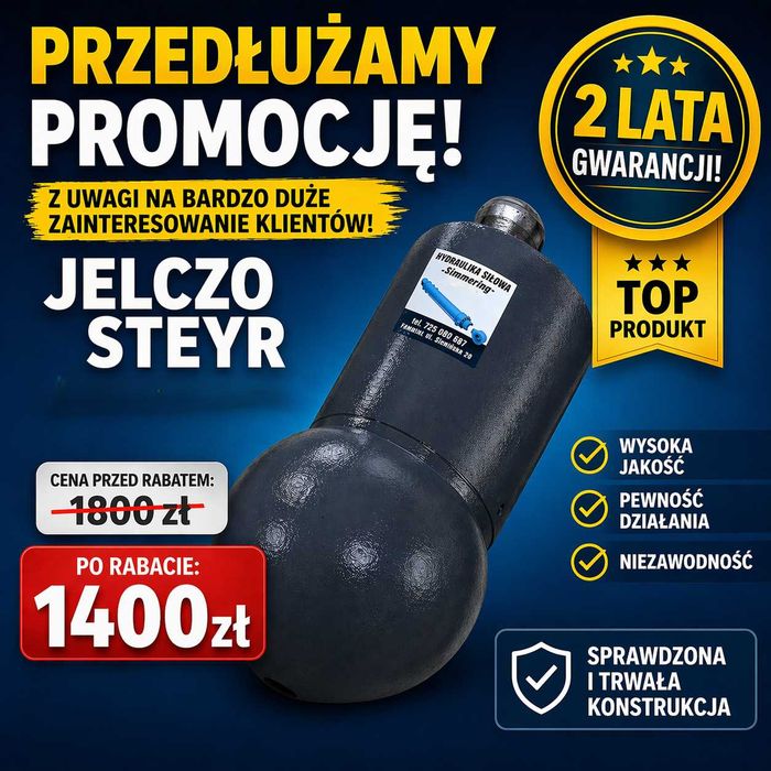 Siłownik JELCZO STEYR! 2 lata gwarancji !! Od ręki!