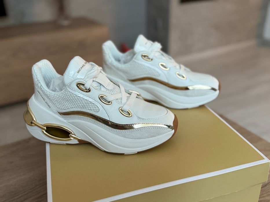 Кросівки Michael Kors Toni Mixed-Media Trainer 6,5 оригінал