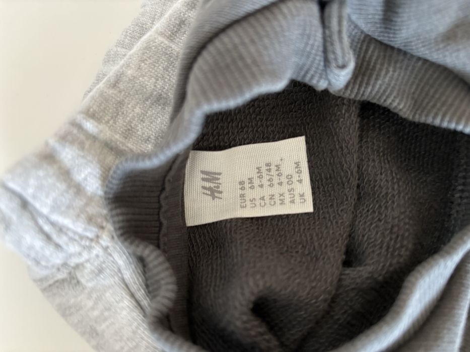 Komplet dresowy niemowlęcy H&M rozmiar 68 bawełna bluza dresy