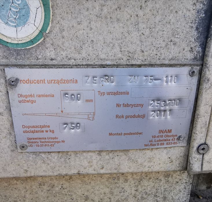 Winda 12v zepro 750 Iveco Daily renault macott