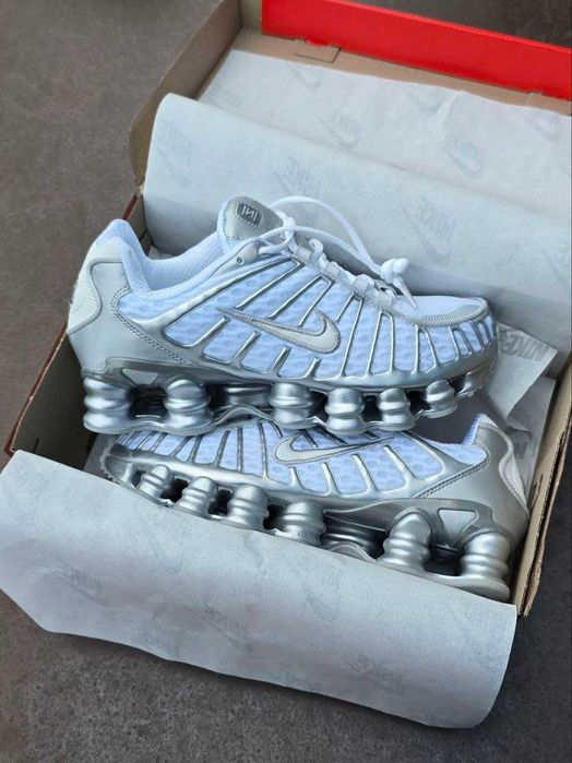 !SALE! Nike Shox TL Silver Metallic White 36 37 38 39 40 41 42 43 44 45 найк шокс