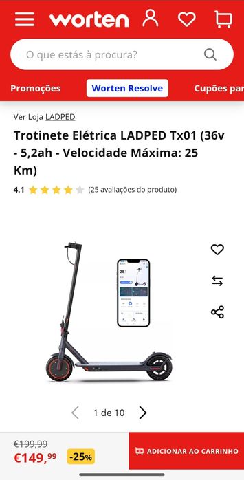 Trotinetes nova e barata.
