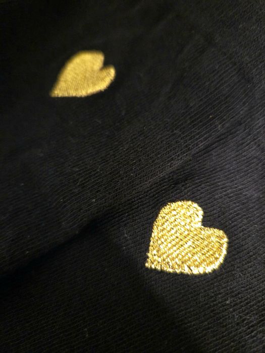 3 pary Skarpetek Damskich Złote Czarne Rozm: 38-39